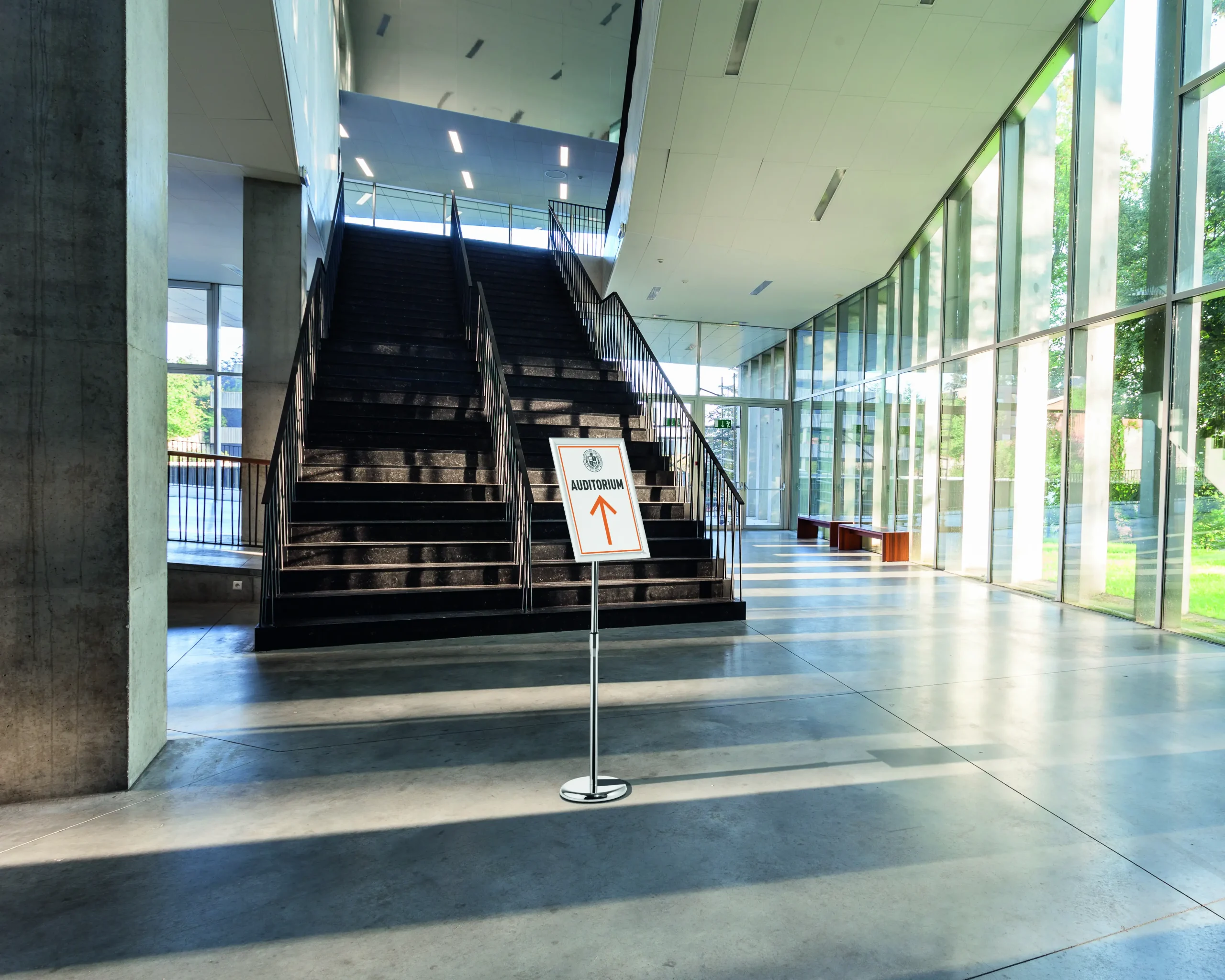 Floor infostand alu-snap frame A3