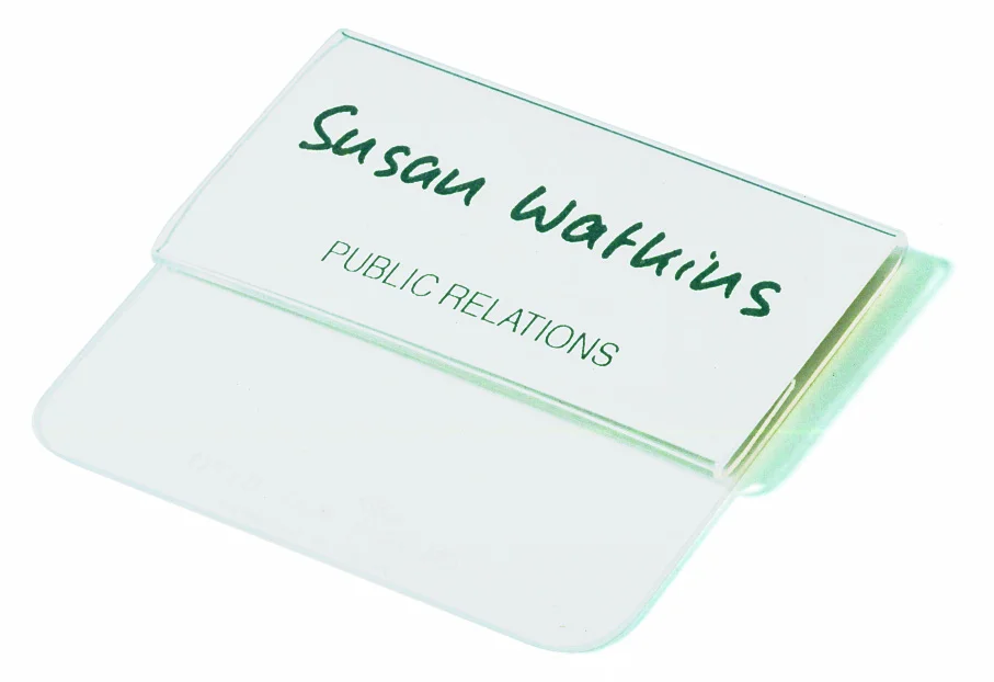 Name badge 40x75mm tuck flap