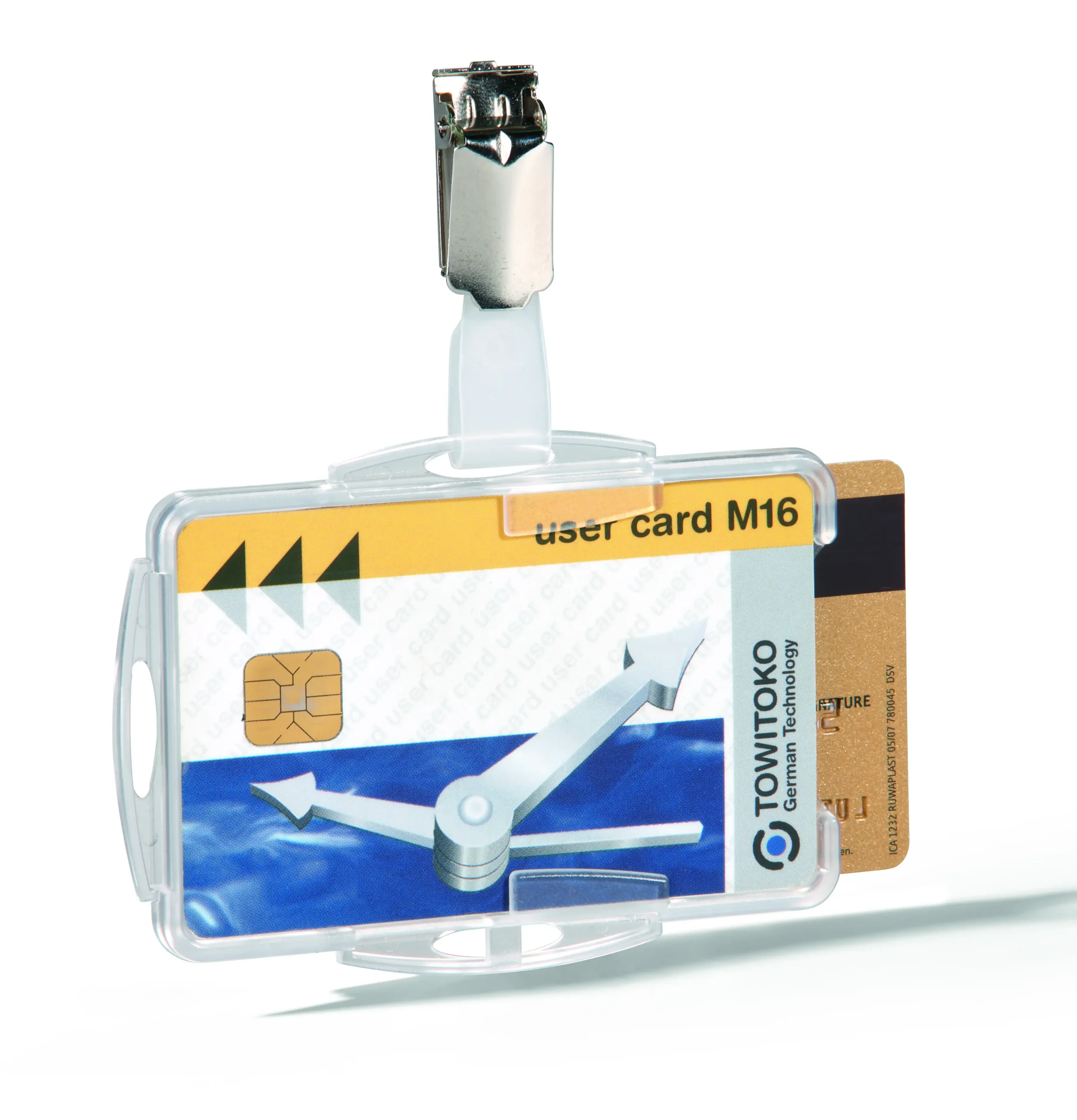 ID card holder clip for 2 cards - Image 2