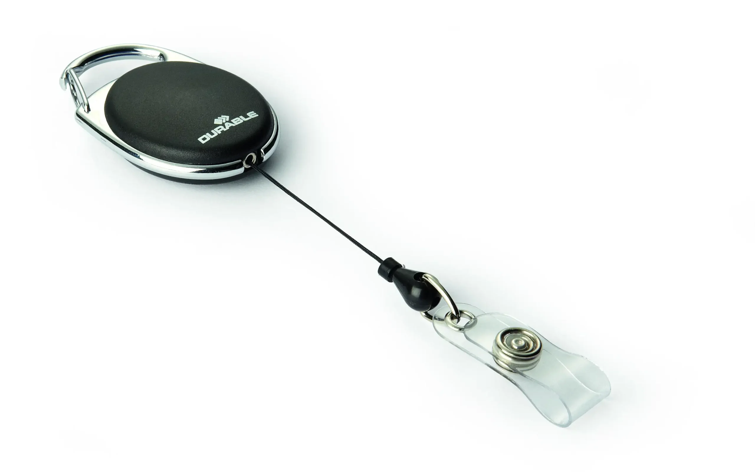 Badge reel STYLE with snap button strap